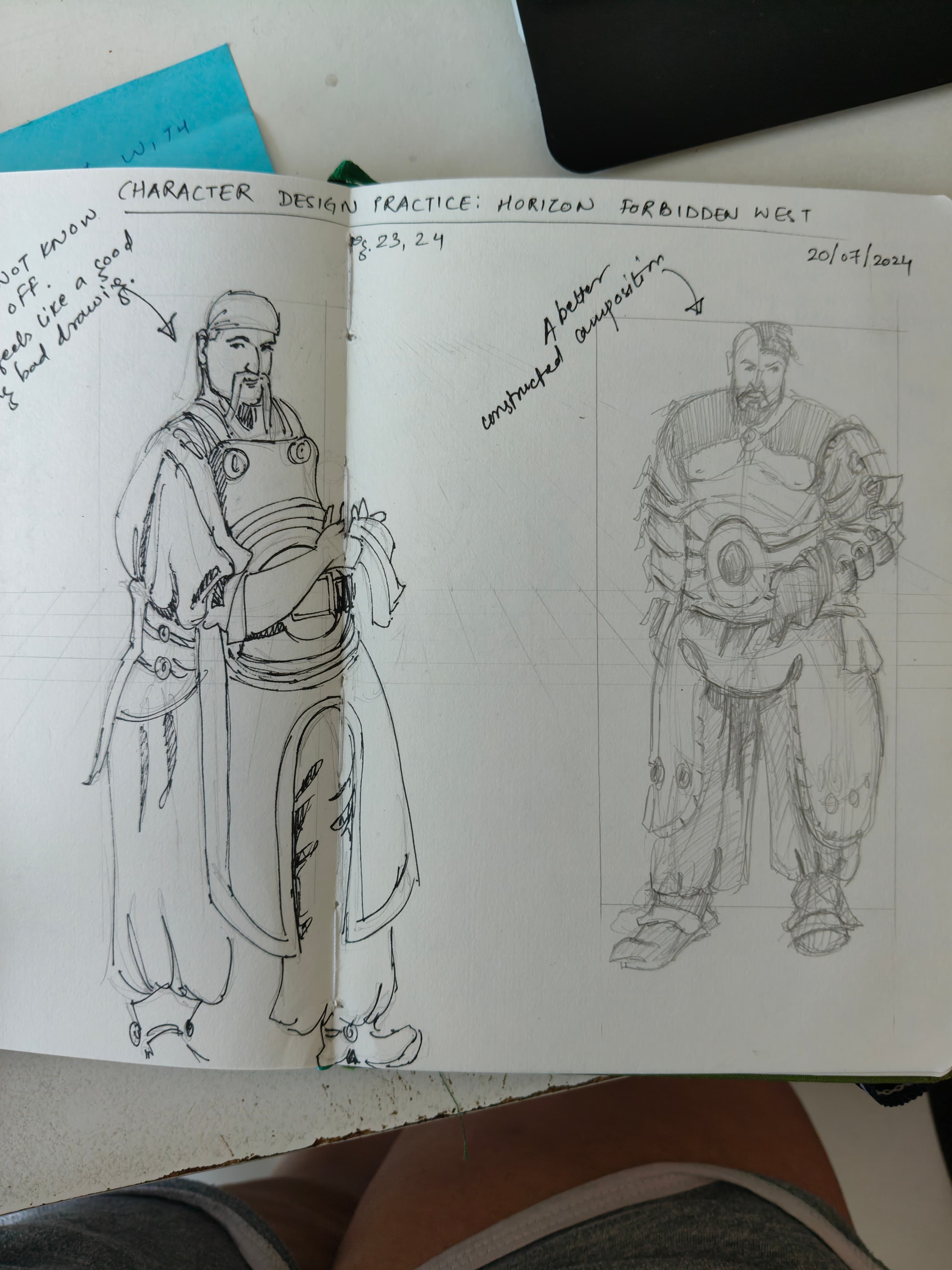 Constructing characters from geometry first, detail later.